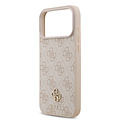 Guess Guess iPhone 17 Pro Max/iPhone 18 Pro Max Coque arrière MagSafe Petit motif 4G et logo métallique classique - Marron
