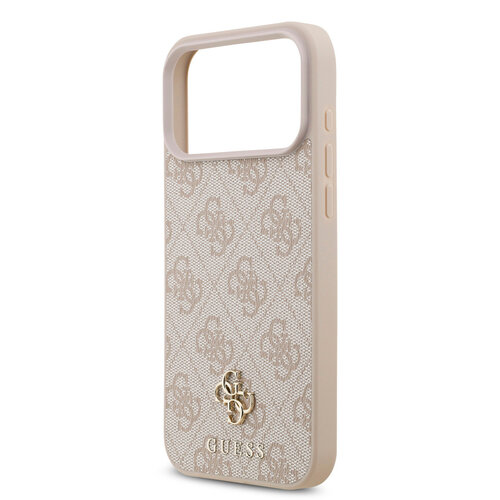 Guess Guess iPhone 17 Pro Max/iPhone 18 Pro Max Handyhülle MagSafe Kleines 4G-Motiv und klassisches Metalllogo - Braun
