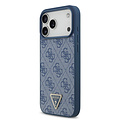 Guess Guess iPhone 17 Pro Max/iPhone 18 Pro Max Coque arrière MagSafe 4G logo triangulaire - Bleu