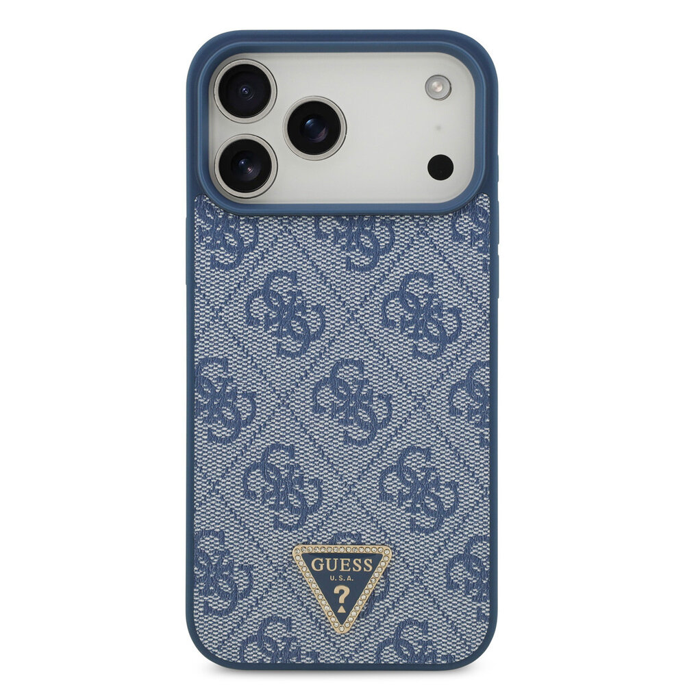 Guess Guess iPhone 17 Pro Max Back-Cover hul - MagSafe - 4G Triangle Logo - Blau