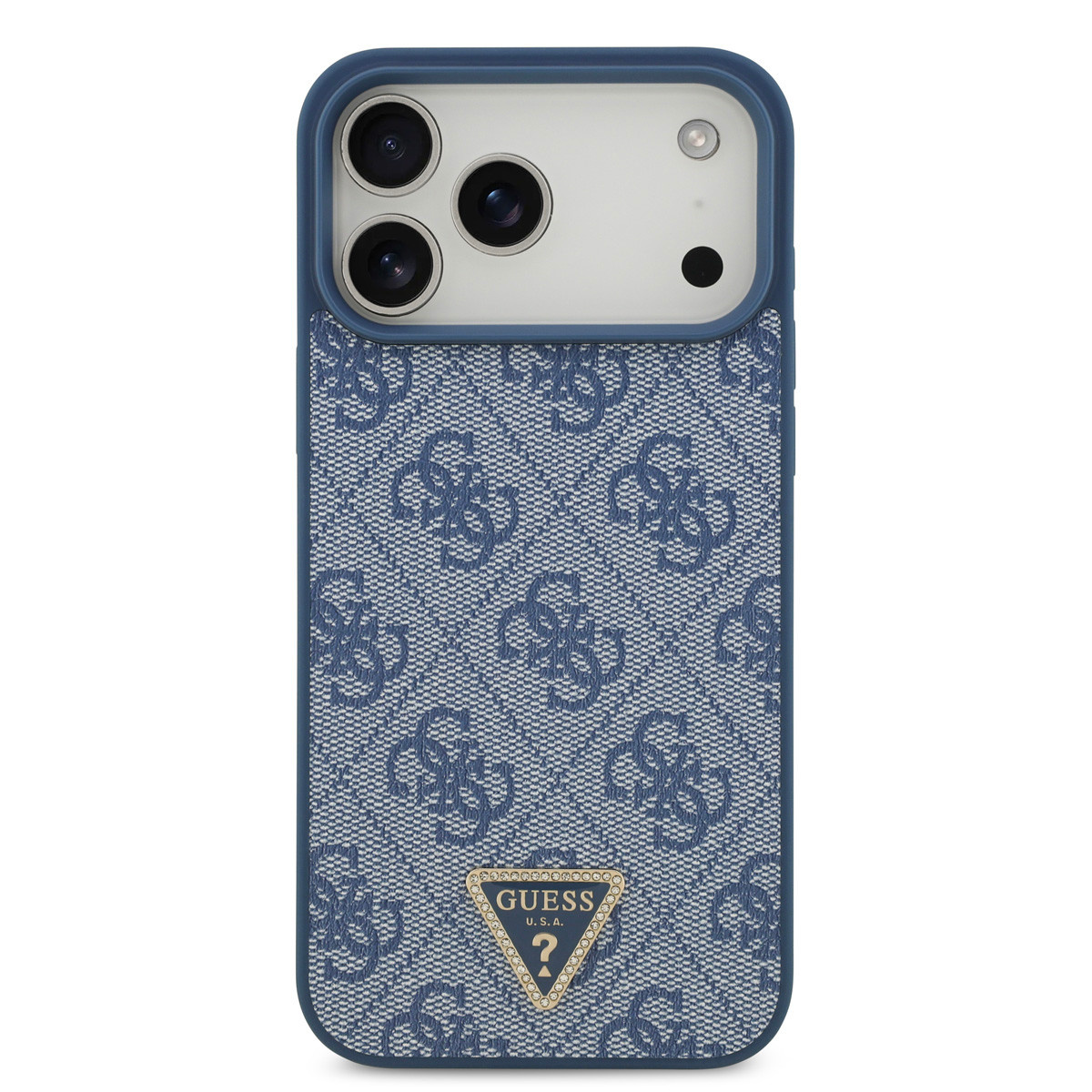 Guess Guess iPhone 17 Pro Max Backcover hoesje - MagSafe - 4G Triangle Logo - Blauw, foto 3 van 6