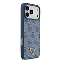 Guess Guess iPhone 17 Pro Max/iPhone 18 Pro Max Coque arrière MagSafe 4G logo triangulaire - Bleu
