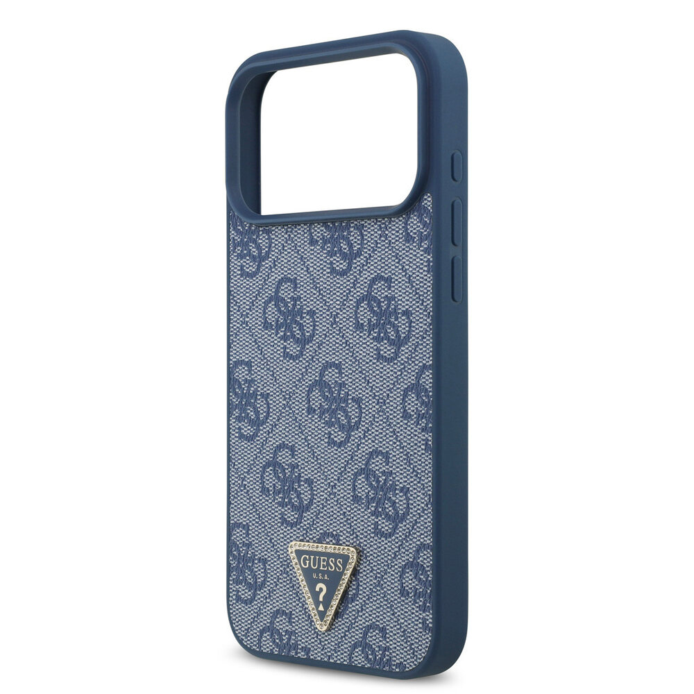 Guess Guess iPhone 17 Pro Max Back cover case - MagSafe - 4G Triangle Logo - Blue