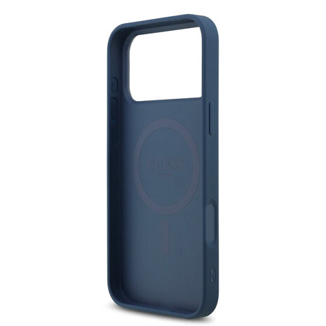 Guess Guess iPhone 17 Pro Max Backcover hoesje - MagSafe - 4G Triangle Logo - Blauw