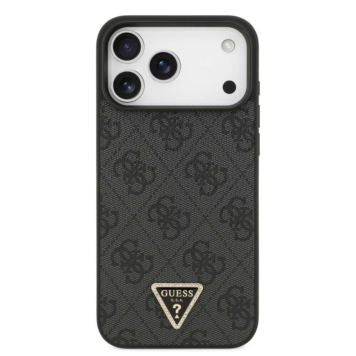 Guess Guess iPhone 17 Pro Max Backcover hoesje - MagSafe - 4G Triangle Logo - Zwart, foto 3 van 6