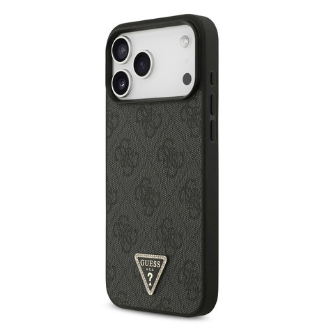 Guess Guess iPhone 17 Pro Max Backcover hoesje - MagSafe - 4G Triangle Logo - Zwart