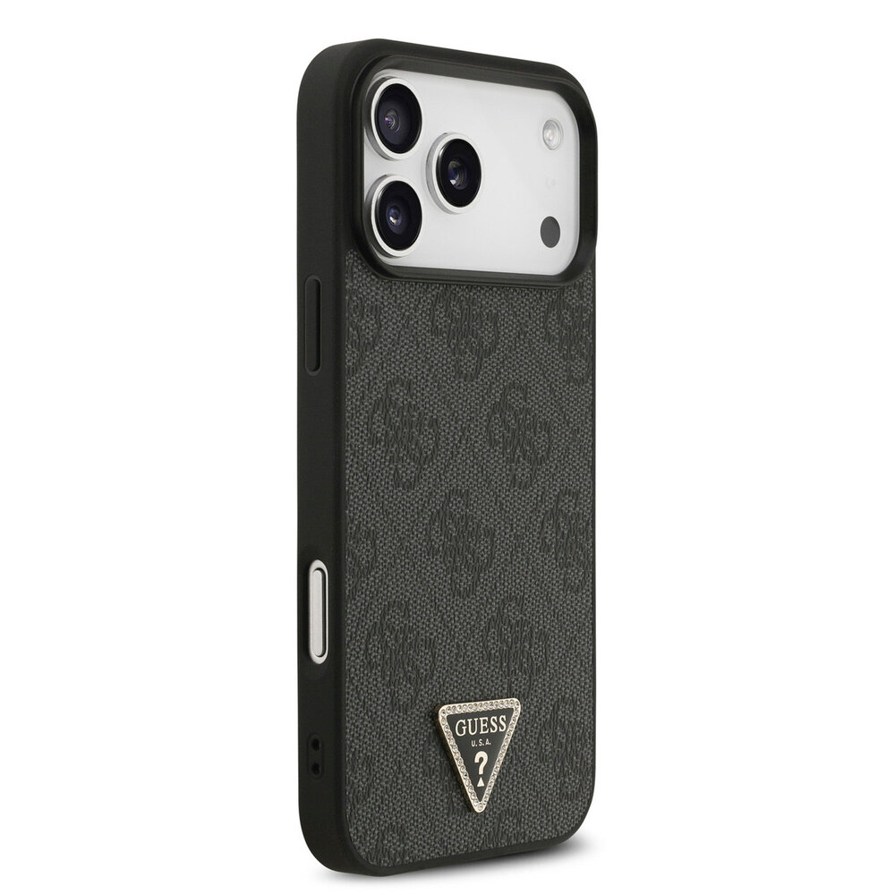 Guess Guess iPhone 17 Pro Max Back cover case - MagSafe - 4G Triangle Logo - Black