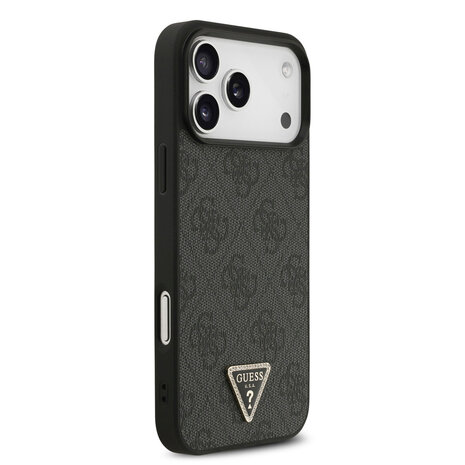 Guess Guess iPhone 17 Pro Max Back cover case - MagSafe - 4G Triangle Logo - Black
