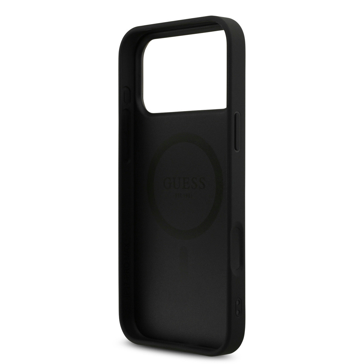 Guess Guess iPhone 17 Pro Max Backcover hoesje - MagSafe - 4G Triangle Logo - Zwart, foto 6 van 6