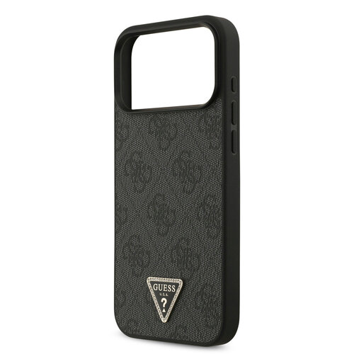 Guess Guess iPhone 17 Pro Max/iPhone 18 Pro Max Coque arrière MagSafe 4G logo triangulaire - Noir