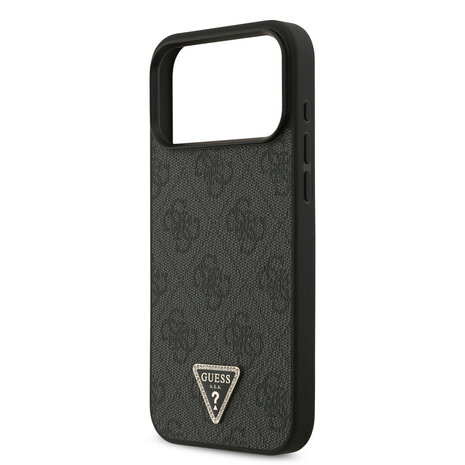 Guess Guess iPhone 17 Pro Max Backcover hoesje - MagSafe - 4G Triangle Logo - Zwart