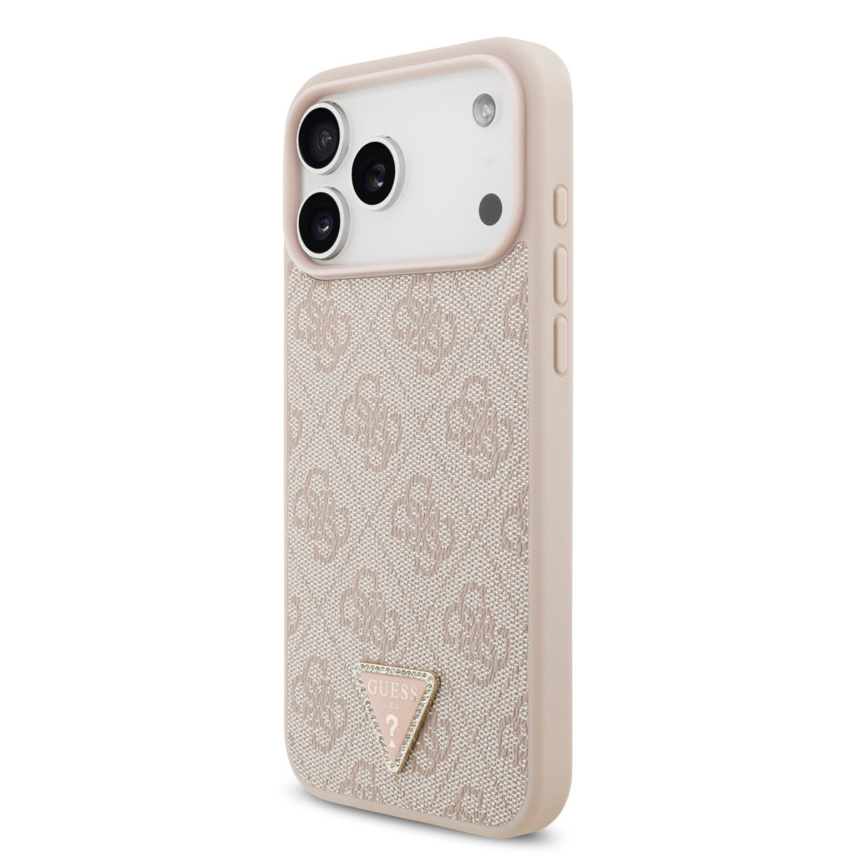 Guess Guess iPhone 17 Pro Max Backcover hoesje - MagSafe - 4G Triangle Logo - Roze, foto 2 van 6