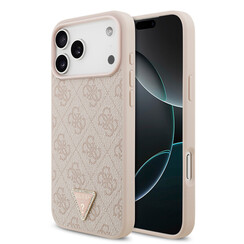 Guess iPhone 17 Pro Max Backcover hoesje - MagSafe - 4G Triangle Logo - Roze