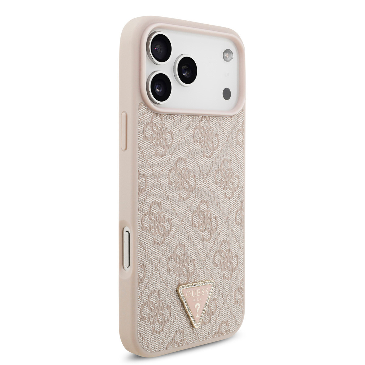 Guess Guess iPhone 17 Pro Max Backcover hoesje - MagSafe - 4G Triangle Logo - Roze, foto 4 van 6