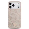 Guess Guess iPhone 17 Pro Max/iPhone 18 Pro Max Coque arrière MagSafe 4G logo triangulaire - Rose