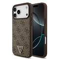 Guess Guess iPhone 17 Pro Max/iPhone 18 Pro Max Coque arrière MagSafe 4G logo triangulaire - Marron