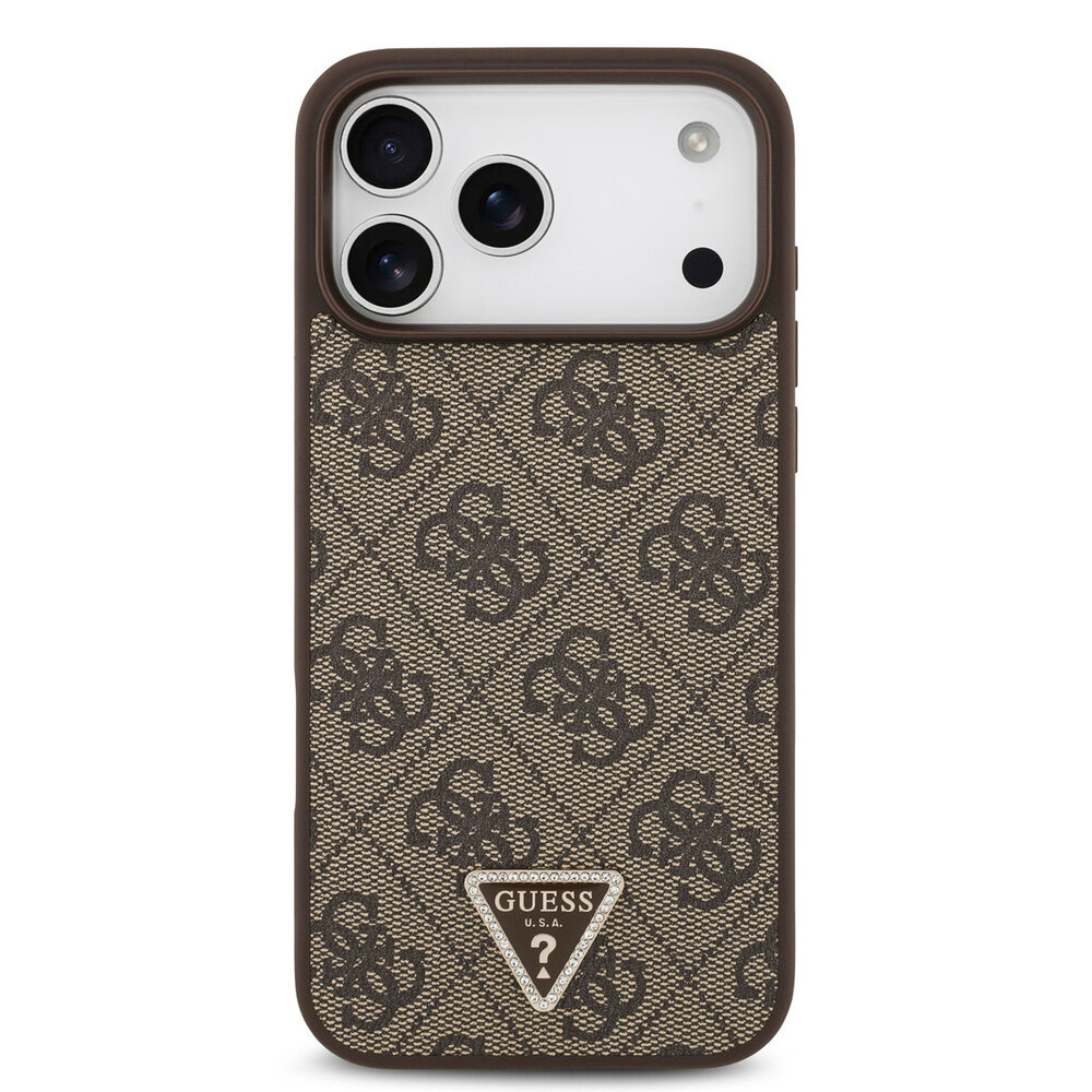 Guess Guess iPhone 17 Pro Max Back-Cover hul - MagSafe - 4G Triangle Logo - Braun