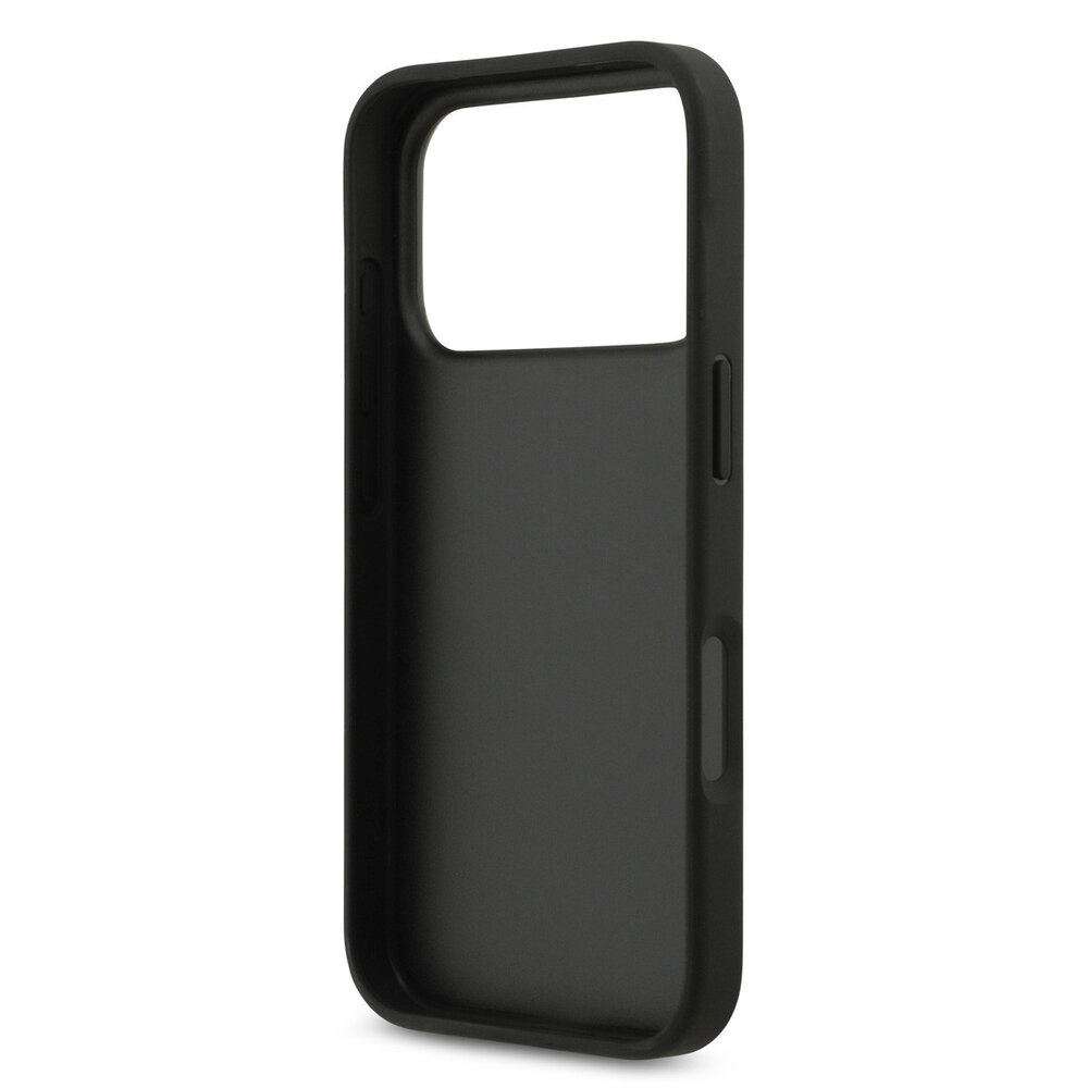 Guess Guess iPhone 17 Pro Back cover case - With Cardslot - Script Metal Logo - Black