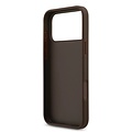 Guess Guess iPhone 17 Pro/iPhone 18 Pro Handyhülle Kartenfach Schriftzug aus Metall - Braun