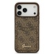 Guess Guess iPhone 17 Pro Back cover case - With Cardslot - Script Metal Logo - Brown Guess Guess iPhone 17 Pro Back cover case - With Cardslot - Script Metal Logo - Brown