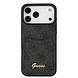 Guess Guess iPhone 17 Pro Max Back-Cover hul - With Cardslot - Script Metal Logo - Schwarz