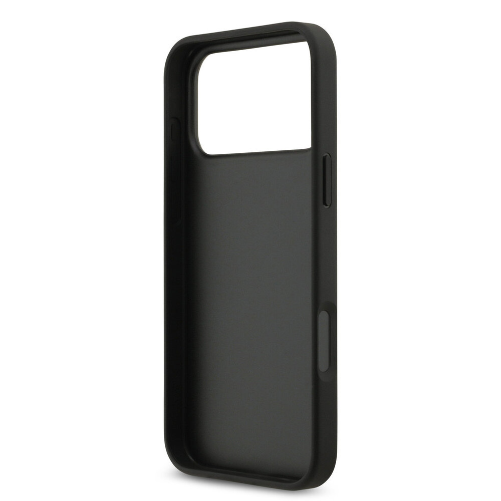 Guess Guess iPhone 17 Pro Max Back-Cover hul - With Cardslot - Script Metal Logo - Schwarz