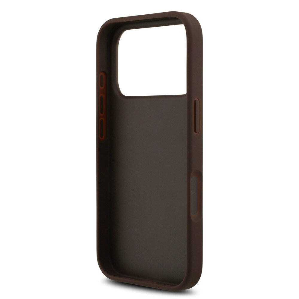 Guess Guess iPhone 17 Pro Max Back-Cover hul - With Cardslot - Script Metal Logo - Braun