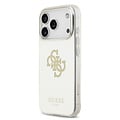 Guess Guess iPhone 17 Pro/iPhone 18 Pro Handyhülle MagSafe Spiegeloberfläche mit großem 4G-Glitzerlogo - Gold