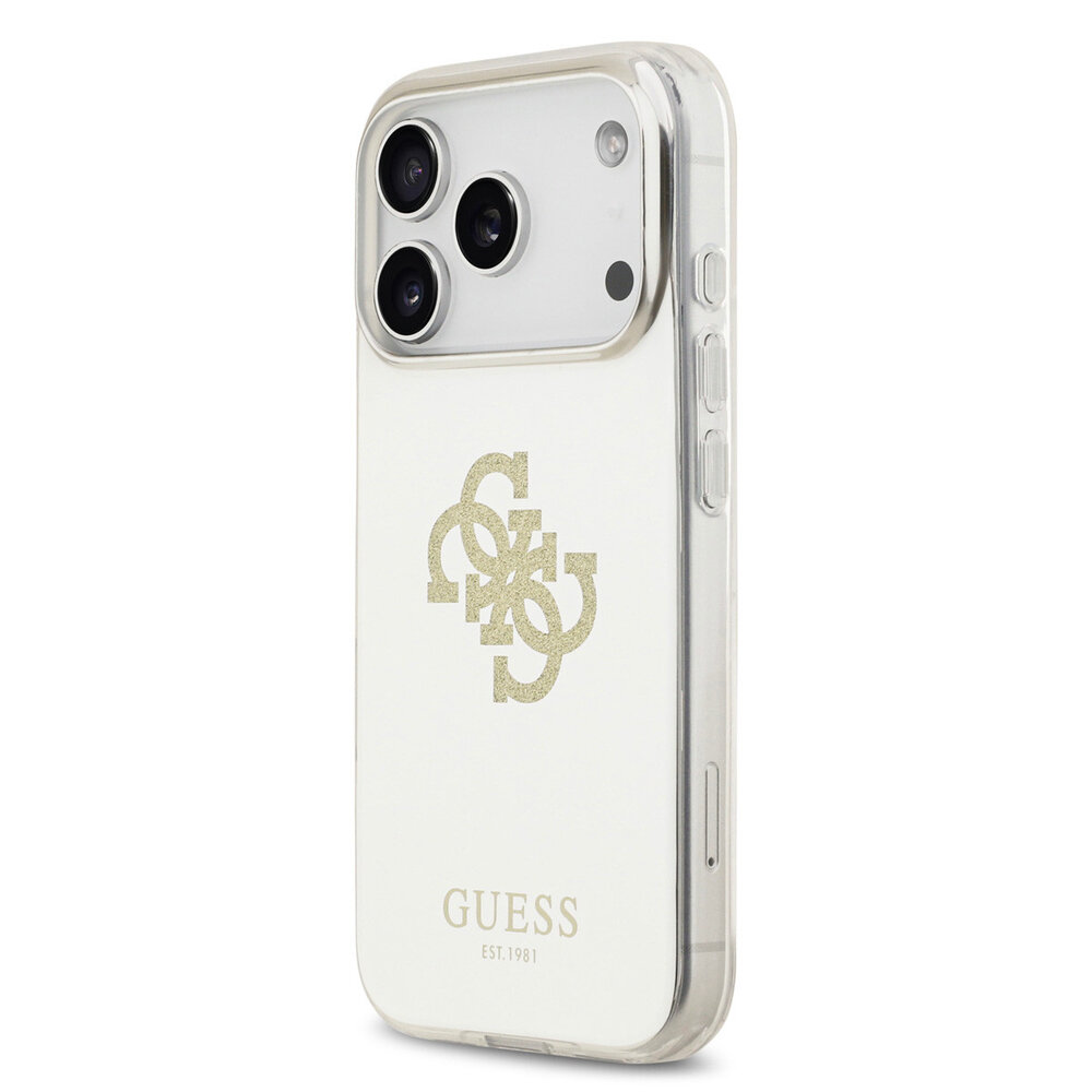 Guess Guess iPhone 17 Pro Back-Cover hul - MagSafe - Mirror Case With Big 4G Glittern Logo - Gold