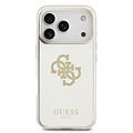 Guess Guess iPhone 17 Pro/iPhone 18 Pro Handyhülle MagSafe Spiegeloberfläche mit großem 4G-Glitzerlogo - Gold