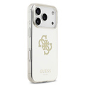 Guess Guess iPhone 17 Pro/iPhone 18 Pro Handyhülle MagSafe Spiegeloberfläche mit großem 4G-Glitzerlogo - Gold