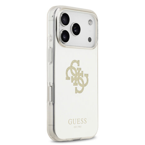 Guess Guess iPhone 17 Pro Back cover case - MagSafe - Mirror Case With Big 4G Glittern Logo - Gold