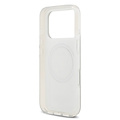 Guess Guess iPhone 17 Pro/iPhone 18 Pro Coque arrière MagSafe Finition miroir avec grand logo 4G à paillettes - Doré