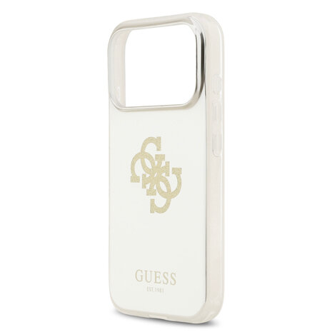 Guess Guess iPhone 17 Pro Back-Cover hul - MagSafe - Mirror Case With Big 4G Glittern Logo - Gold