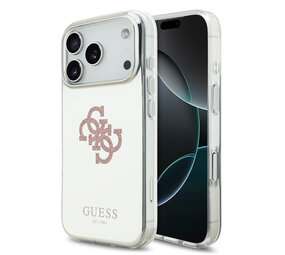 Guess Guess iPhone 17 Pro Back cover coque - Rose - MagSafe - Mirror Case With Big 4G Glittern Logo