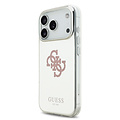Guess Guess iPhone 17 Pro/iPhone 18 Pro Handyhülle MagSafe Spiegeloberfläche mit großem 4G-Glitzerlogo - Rosa