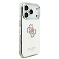 Guess Guess iPhone 17 Pro/iPhone 18 Pro Handyhülle MagSafe Spiegeloberfläche mit großem 4G-Glitzerlogo - Rosa