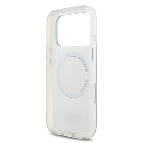 Guess Guess iPhone 17 Pro/iPhone 18 Pro Handyhülle MagSafe Spiegeloberfläche mit großem 4G-Glitzerlogo - Rosa