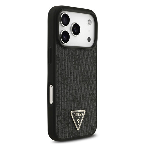 Guess Guess iPhone 17 Pro/iPhone 18 Pro Coque arrière MagSafe cordon bandoulière 4G logo triangulaire - Noir