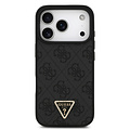 Guess Guess iPhone 17 Pro/iPhone 18 Pro Handyhülle MagSafe Crossbody-Trageband 4G dreieckiges Logo - Schwarz
