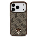 Guess Guess iPhone 17 Pro/iPhone 18 Pro Handyhülle MagSafe Crossbody-Trageband 4G dreieckiges Logo - Braun