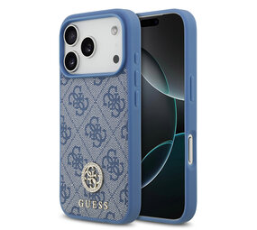 Guess Guess iPhone 17 Pro Back cover case - MagSafe - 4G Strass Logo - Blue