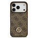 Guess Guess iPhone 17 Pro Back cover coque - Marron - MagSafe - 4G Strass Logo