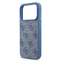 Guess Guess iPhone 17 Pro/iPhone 18 Pro Handyhülle MagSafe PU-Kunstleder Klassisches 4G-Logo - Blau