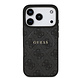 Guess Guess iPhone 17 Pro Back cover coque - Noir - Magsafe PU Leather - 4G Classic Logo