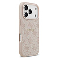 Guess Guess iPhone 17 Pro/iPhone 18 Pro Coque arrière MagSafe similicuir PU Logo 4G classique - Rose