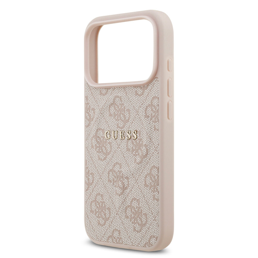 Guess Guess iPhone 17 Pro Back-Cover hul - Magsafe PU Leather - 4G Classic Logo - Rosa Guess Guess iPhone 17 Pro Back-Cover hul - Magsafe PU Leather - 4G Classic Logo - Rosa