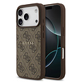 Guess Guess iPhone 17 Pro/iPhone 18 Pro Handyhülle MagSafe PU-Kunstleder Klassisches 4G-Logo - Braun