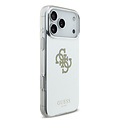Guess Guess iPhone 17 Pro Max/iPhone 18 Pro Max Handyhülle MagSafe Spiegeloberfläche mit großem 4G-Glitzerlogo - Gold