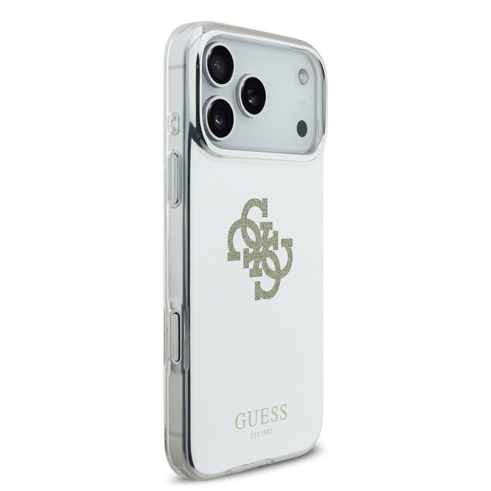 Guess Guess iPhone 17 Pro Max Back cover case - MagSafe - Mirror Case With Big 4G Glittern Logo - Gold Guess Guess iPhone 17 Pro Max Back cover case - MagSafe - Mirror Case With Big 4G Glittern Logo - Gold